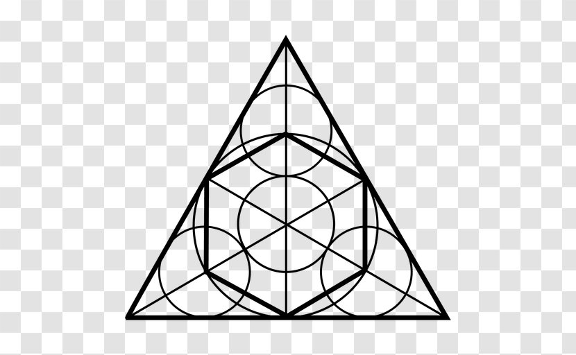 Sacred Geometry Penrose Triangle - Line Art Transparent PNG