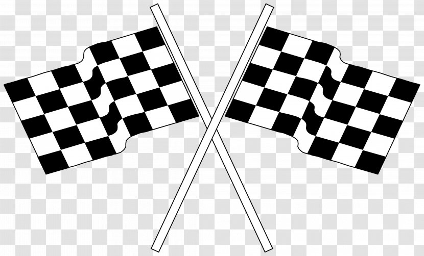 Car Auto Racing Race Track Clip Art Flags - Stock Transparent PNG