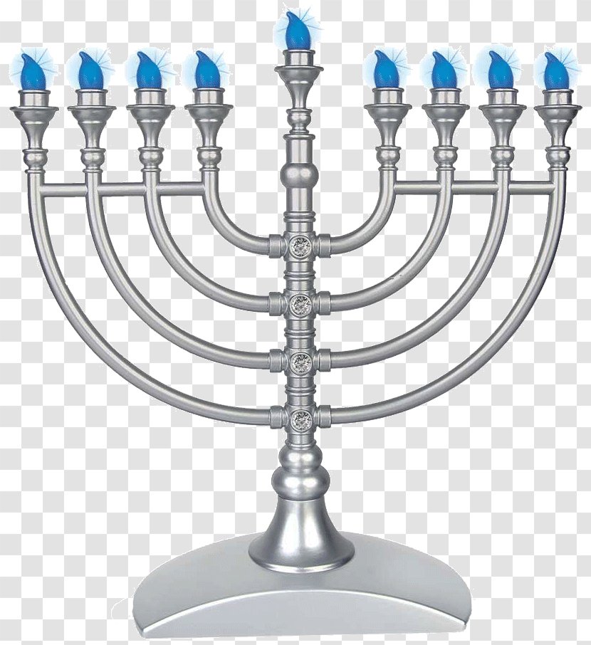 Menorah Hanukkah Jewish Holiday Judaism Ceremonial Art Transparent PNG