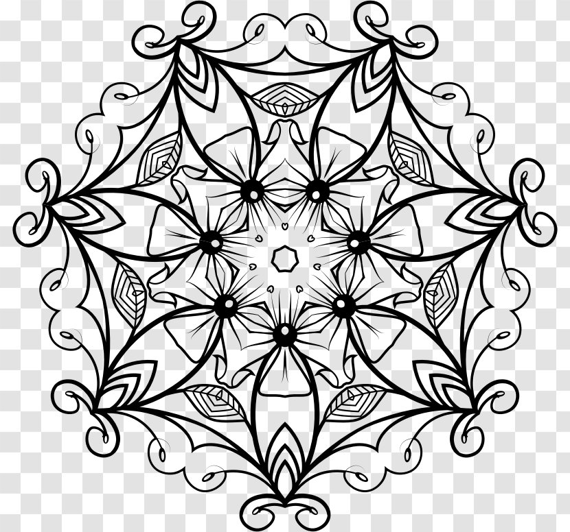 Floral Design Line Art Clip - Point Transparent PNG