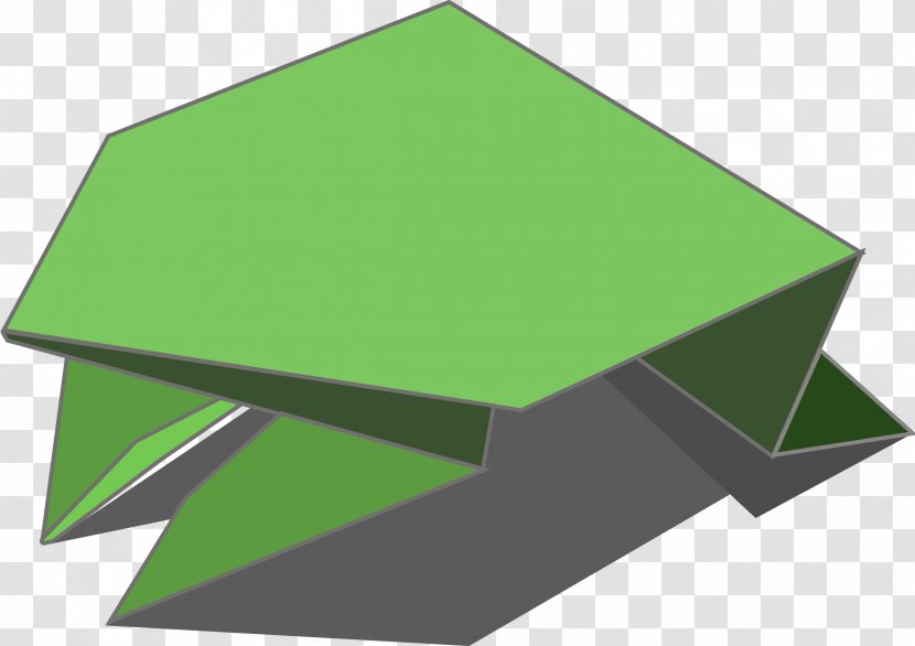 Frog Origami Paper Clip Art - Free Jumping - Amphibian Transparent PNG