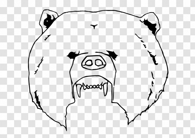 Whiskers Bear Snout Canidae Line Art - Tree Transparent PNG