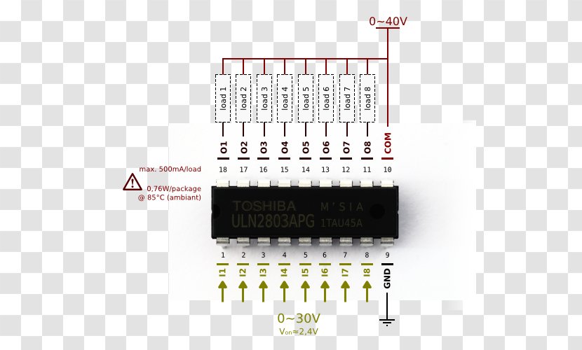 Microcontroller Relay Electronics Darlington Transistor Arduino - Stairs Signal Transparent PNG