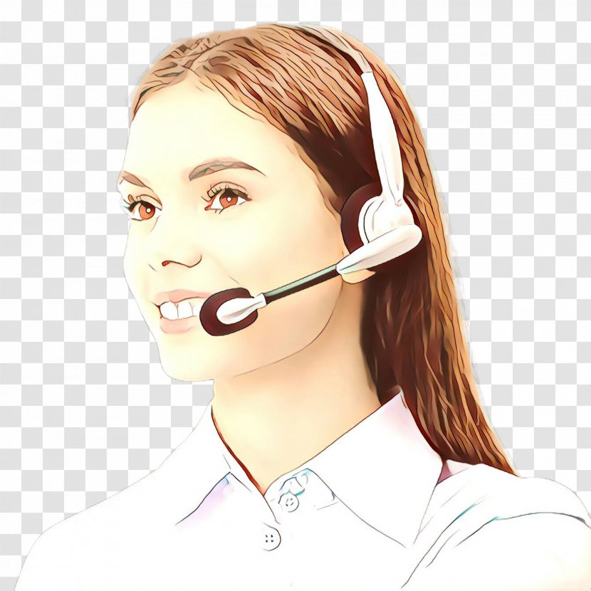 Face Call Centre Head Chin Nose - Audio Equipment Jaw Transparent PNG