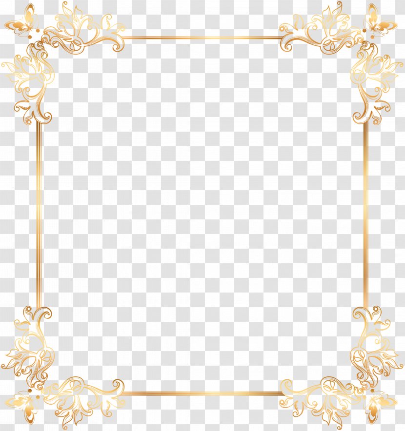 Thepix Clip Art - Picture Frame - Gold Element Transparent PNG