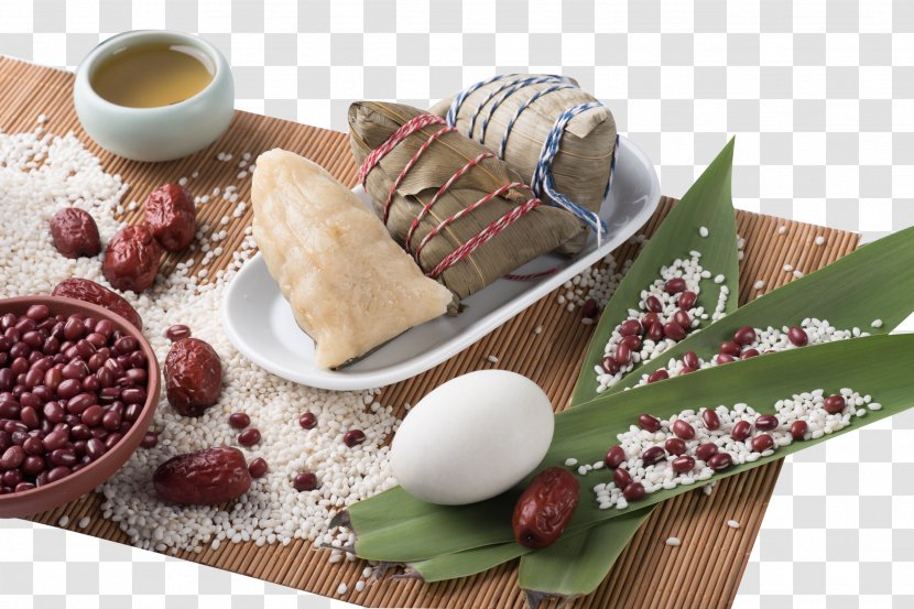 Zongzi Rice Pudding Food - Bowl - Bamboo Materials Transparent PNG