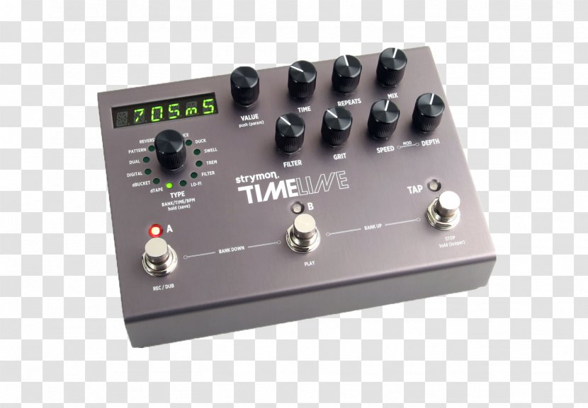 Effects Processors & Pedals Strymon TimeLine Delay Guitarist - Electronic Instrument - Guitar Transparent PNG