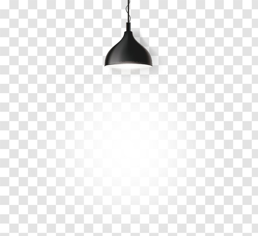 White Black Pattern - Cartoon Lamp Transparent PNG