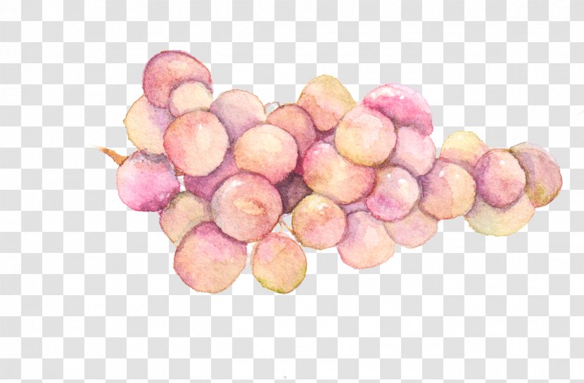 Watercolor Painting Grape - Food - Hand-painted Grapes Transparent PNG