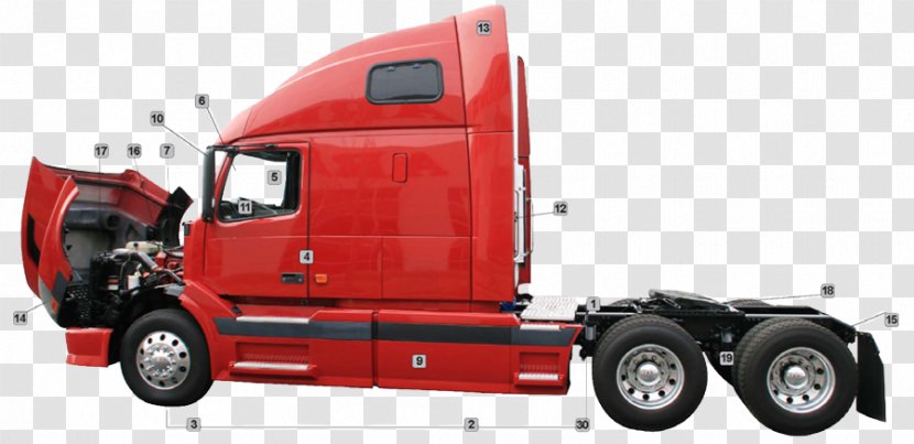 Cargo Commercial Vehicle Public Utility Semi-trailer Truck - Watercolor - Mack Dump Trucks Transparent PNG