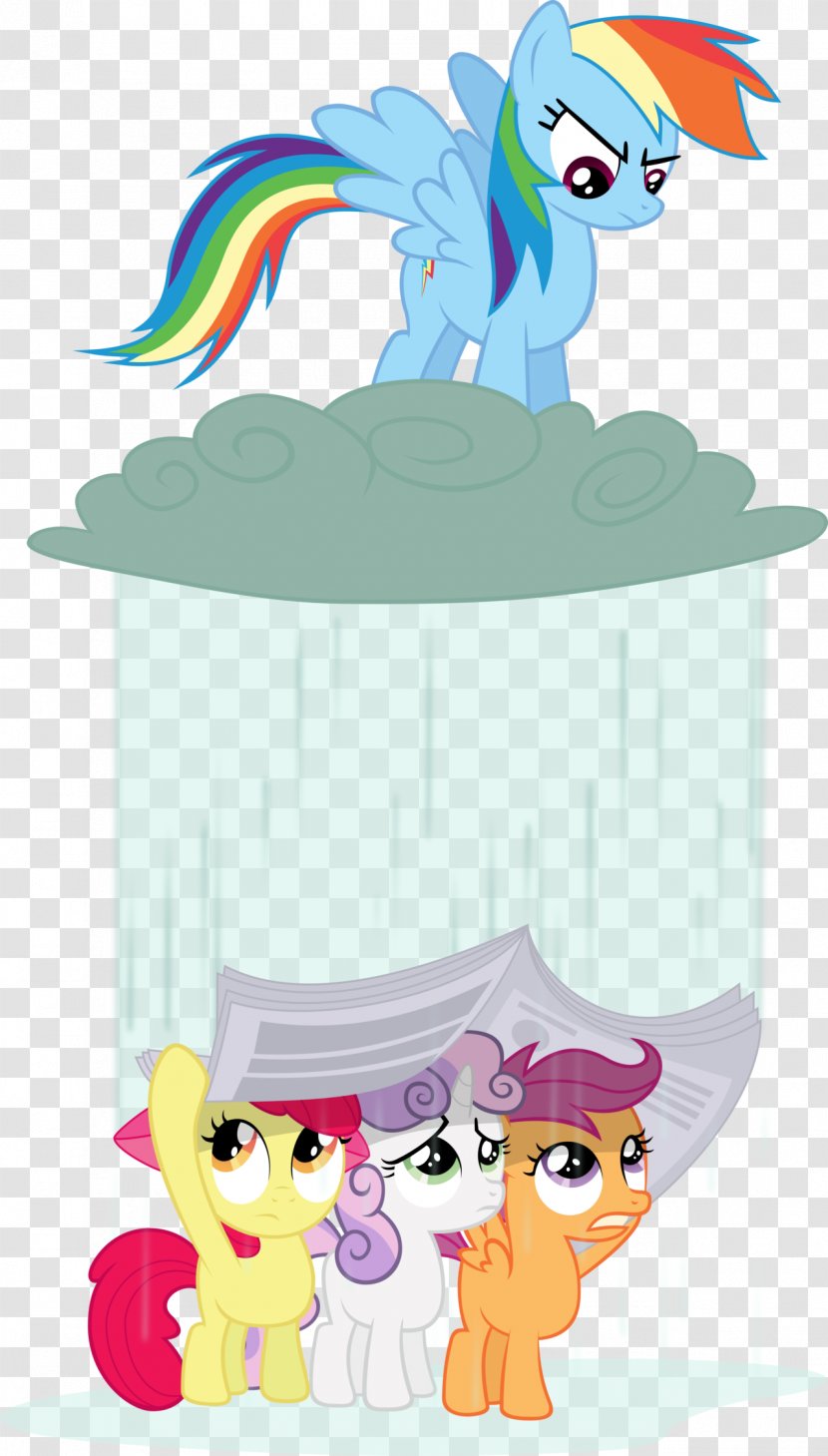 Rainbow Dash My Little Pony Fluttershy Cutie Mark Crusaders - After Rain Transparent PNG