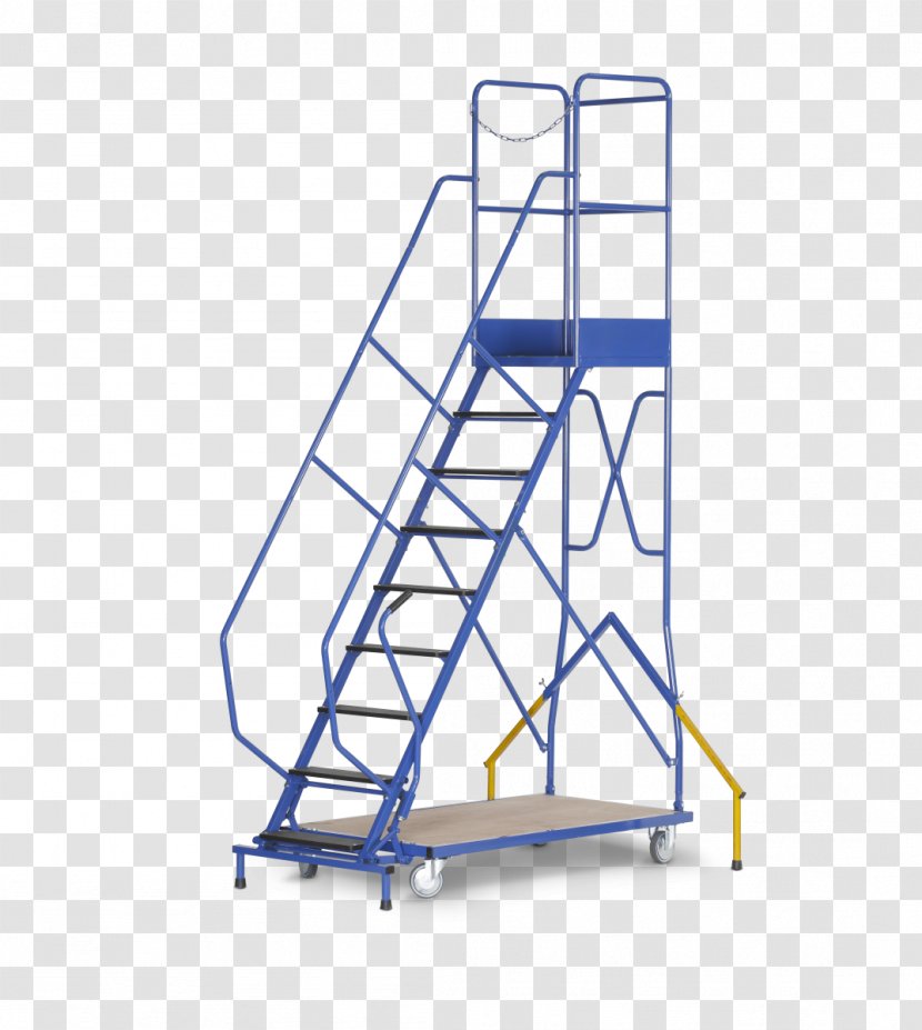 Escabeau Steel Industry Architectural Engineering Ladder - Velos Transparent PNG