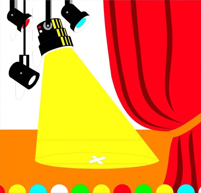 Stage Lighting Spotlight Clip Art - Theater - Lights Cliparts Transparent PNG