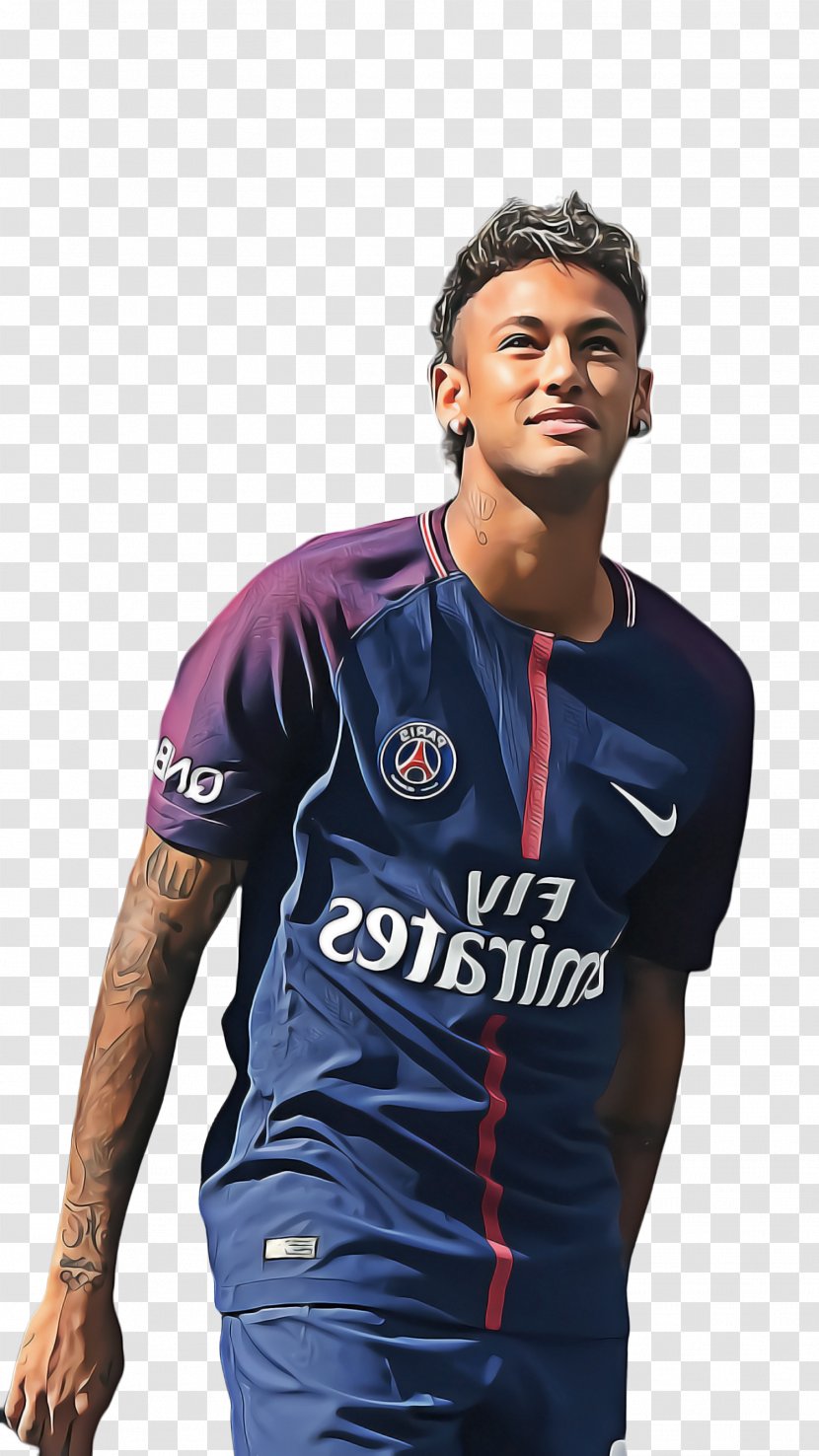 Neymar - Cool - Cricketer Electric Blue Transparent PNG