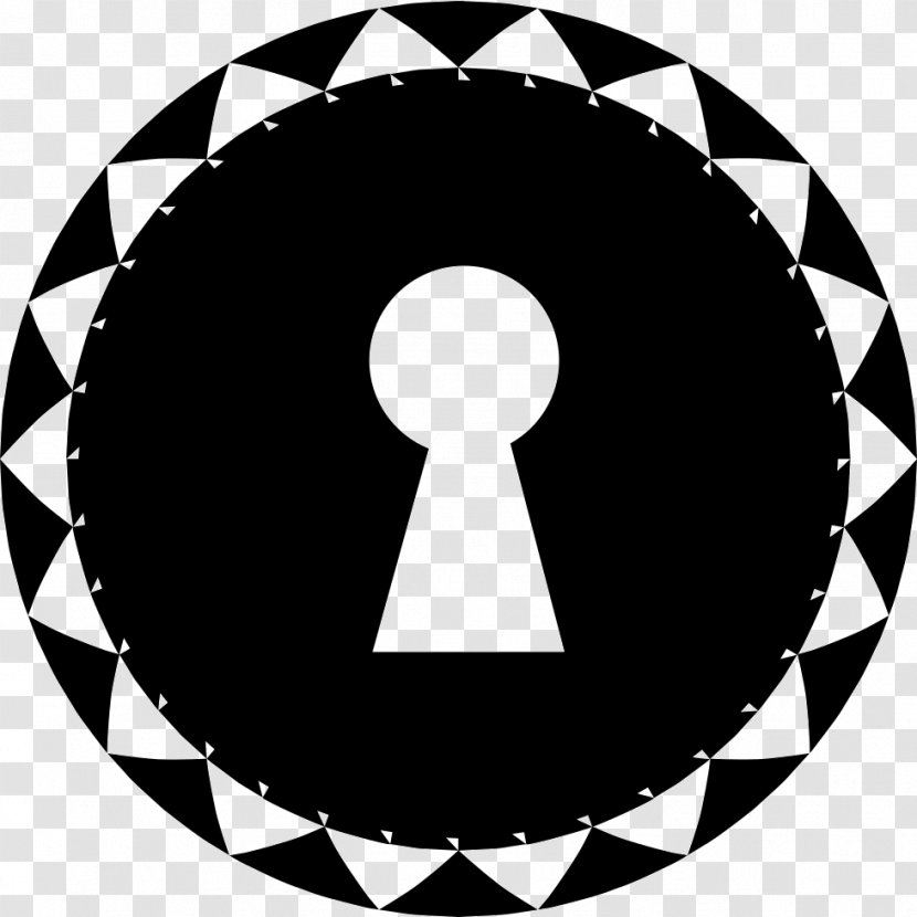 Circle Shape Keyhole Point Triangle - Monochrome Photography Transparent PNG