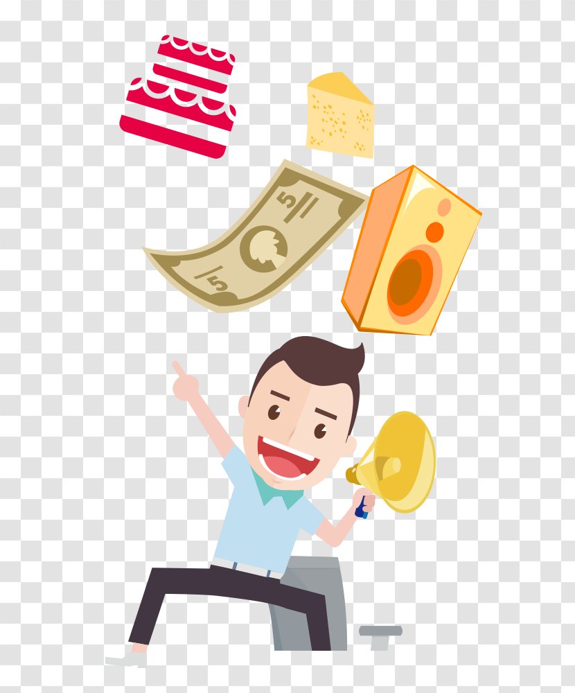 Clip Art - Cartoon - Shouted A Man Transparent PNG