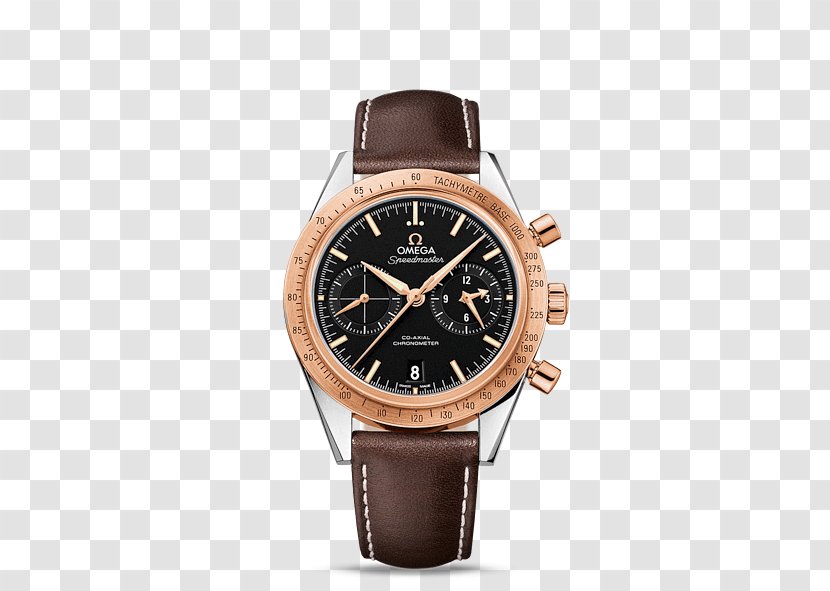 Omega Speedmaster SA Watch Coaxial Escapement Chronograph - Brown Transparent PNG