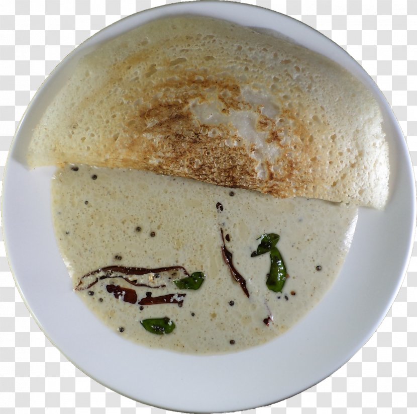 Chutney Indian Cuisine Aloo Tikki Dosa Dish - Dip - Coconut Transparent PNG