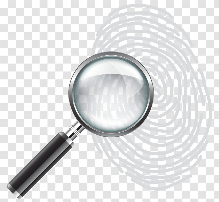 Magnifying Glass Fingerprint Clip Art Transparent PNG