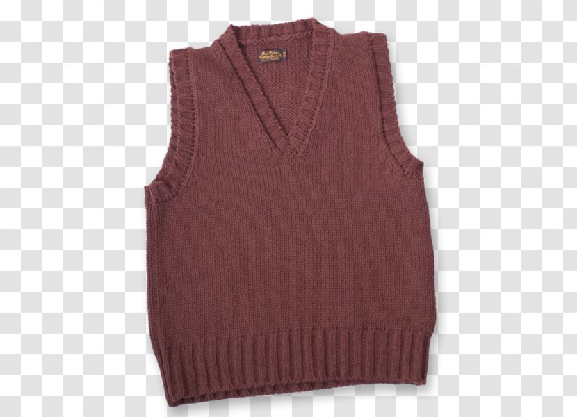 Gilets Sweater Sleeve Wool Neck - Woolen Transparent PNG