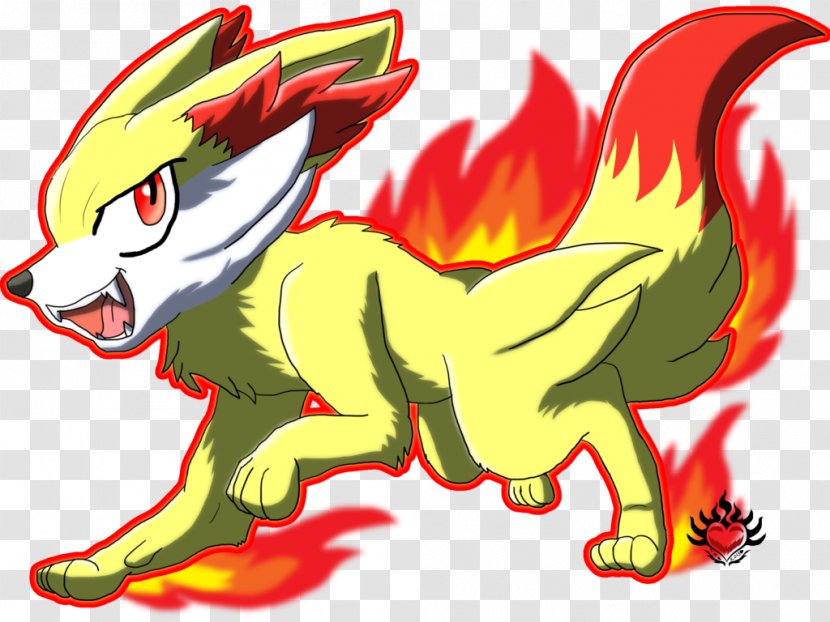 Pokémon X And Y Fennekin Drawing Braixen - Supernatural Creature - Pokemon Transparent PNG
