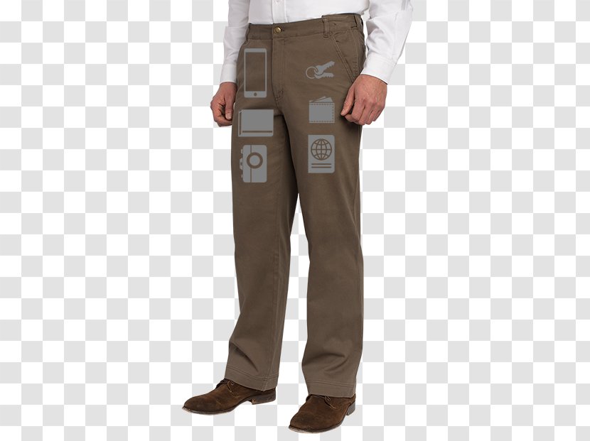 Khaki Cargo Pants Pocket Capri - Trousers - Wallet Transparent PNG