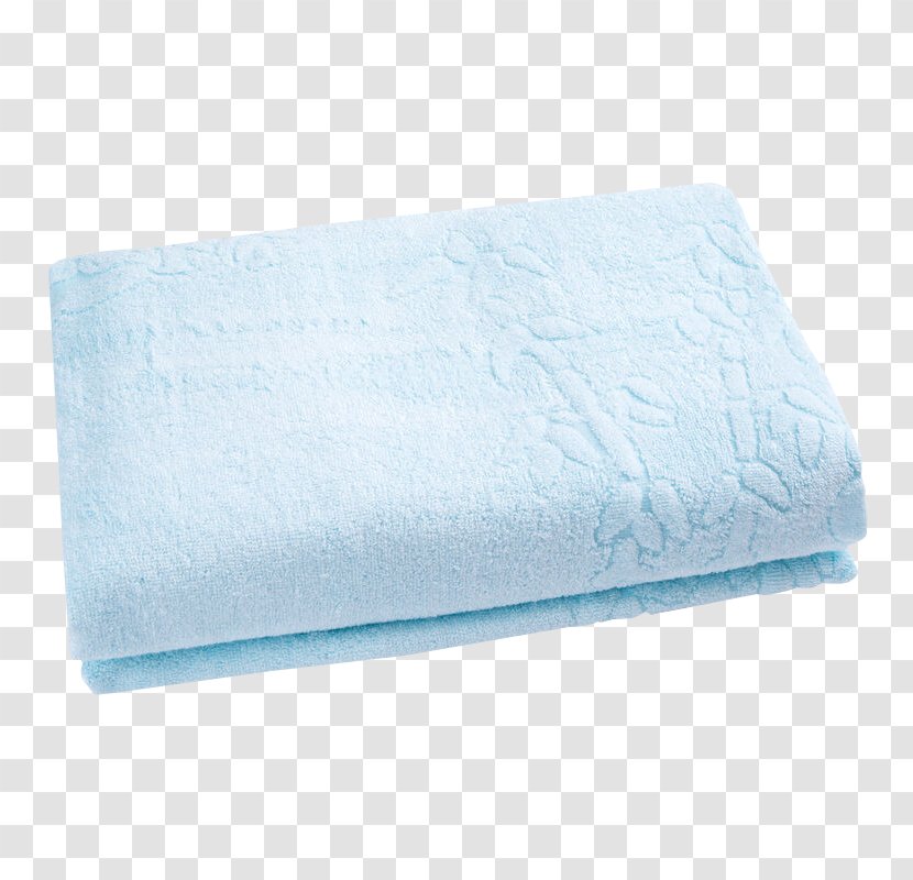 Towel Bed Sheet Mattress Pad - Linens - Adult Blue Bath Transparent PNG