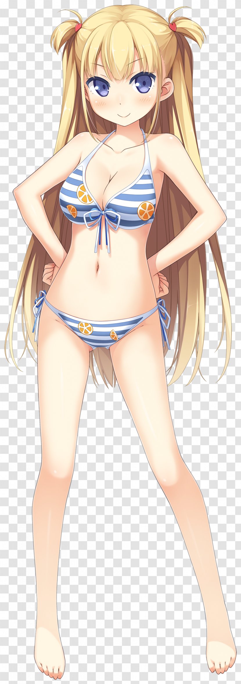 Brown Hair Blond Black Body - Frame - Swimsuit Transparent PNG