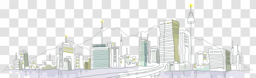 4K Resolution Travel Illustration - Fukei - Buildings Transparent PNG