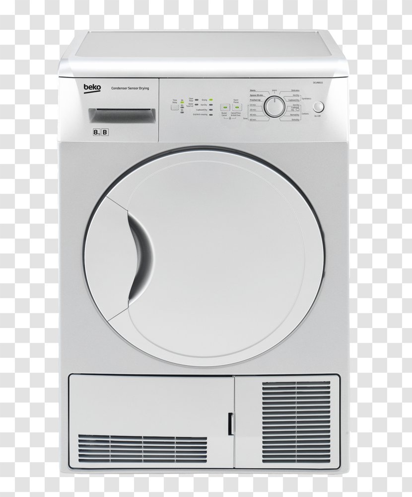 Clothes Dryer Beko DCUR801 DC 7230 Condenser - Tumble Transparent PNG