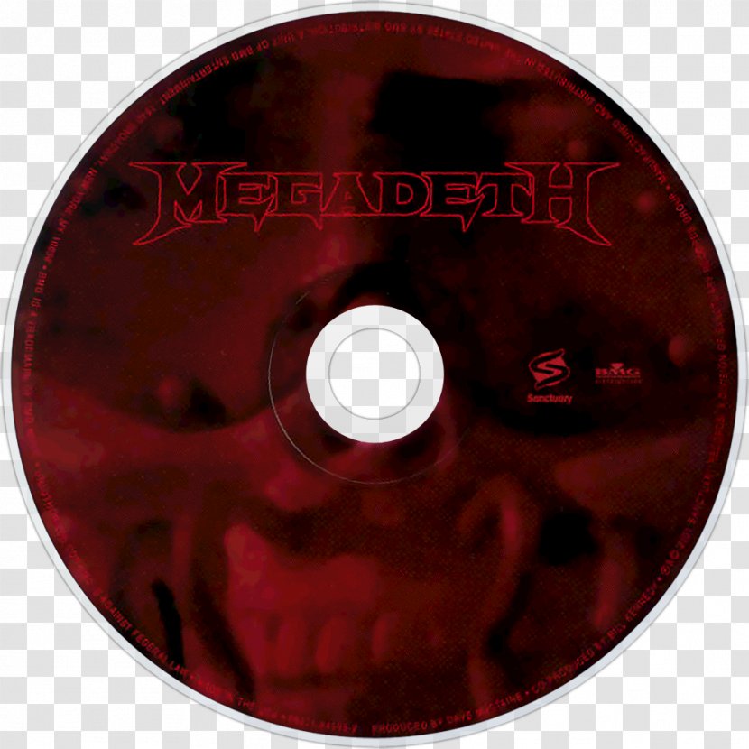 Compact Disc DVD Maroon Disk Storage Font - Tree - Megadeth Transparent PNG