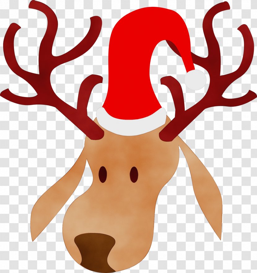Christmas Santa Claus - Ear - Animal Figure Moose Transparent PNG