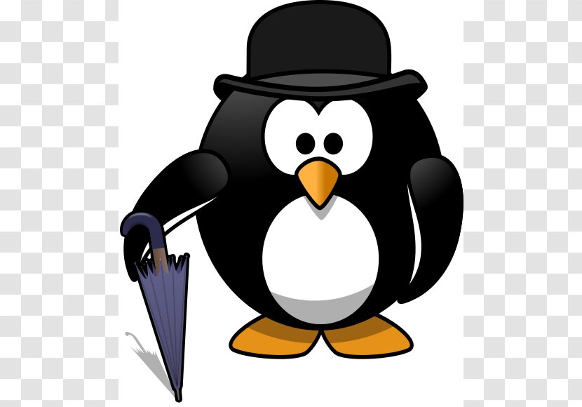 Penguin Top Hat Clip Art - Gentlemen Cliparts Transparent PNG