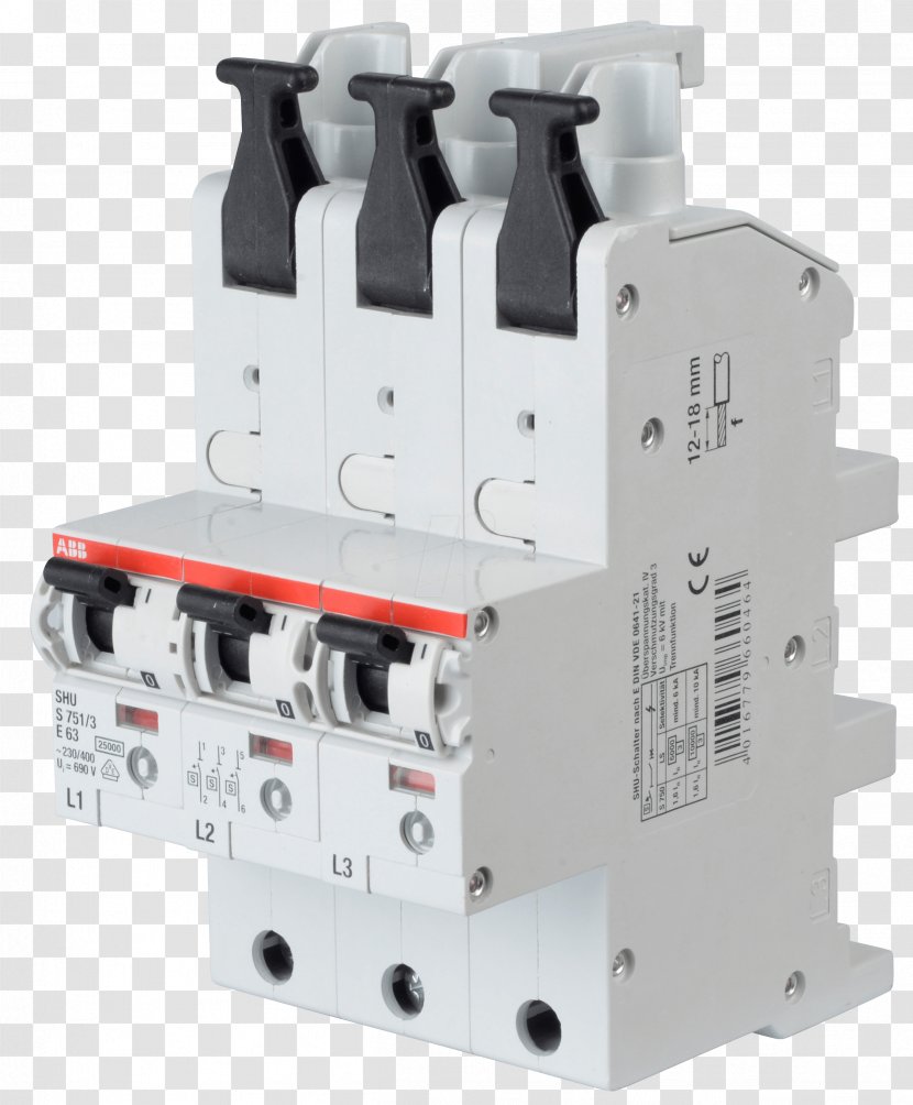 Circuit Breaker ABB Group Electricity Electrical Switches Distribution Board - Component - Block Deluxe Transparent PNG