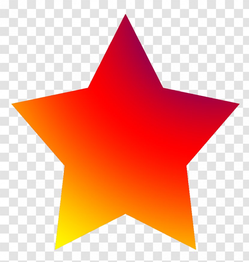 Star Color Red Clip Art - Simple Cliparts Transparent PNG