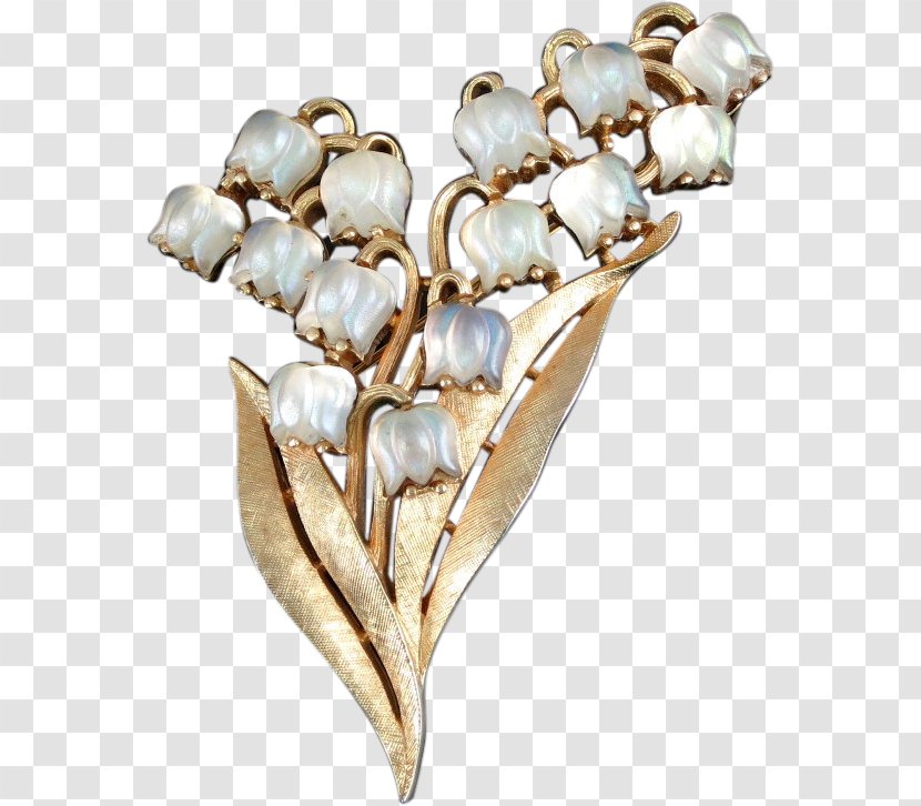 Necklace Body Jewellery Human - Silhouette - Lily Of The Valley Brooch Transparent PNG