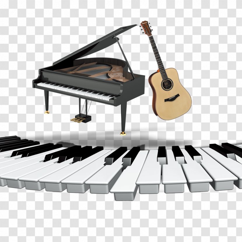 Piano Musical Keyboard Violin - Cartoon - Instruments Transparent PNG