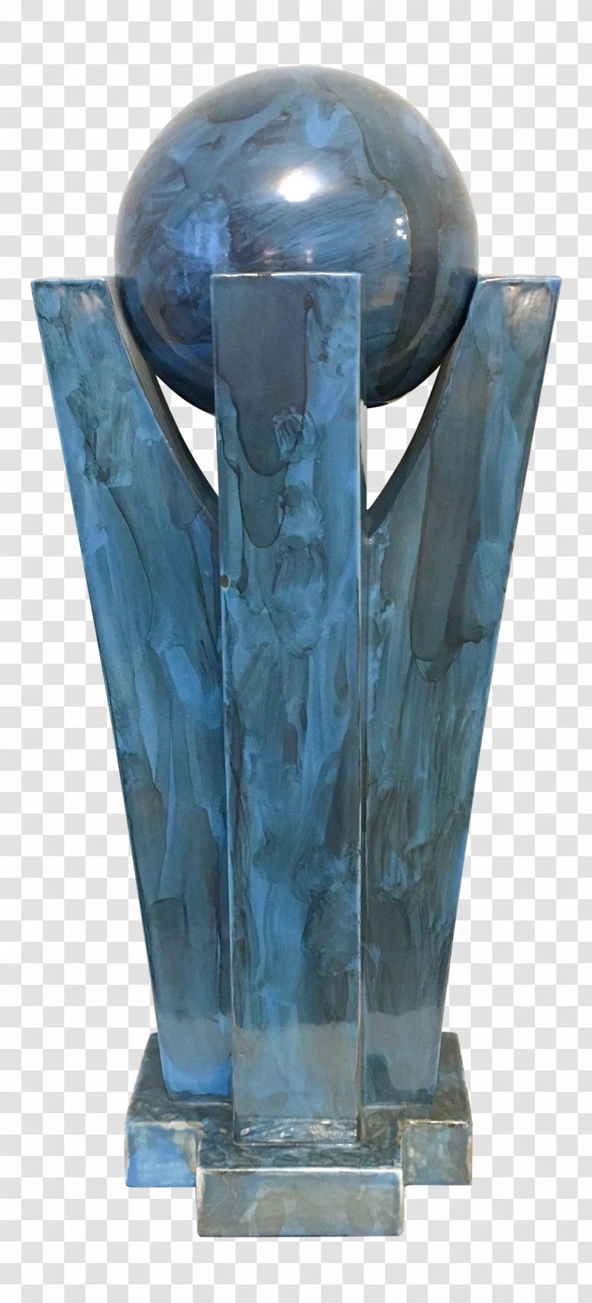 Trophy Cartoon - Aqua - Flowerpot Pedestal Transparent PNG