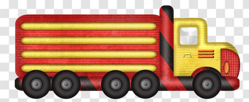 Car - Fire Engine - Hand-painted Cartoon Transparent PNG