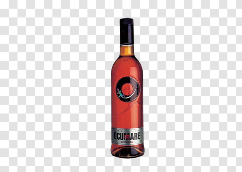 Red Wine Dessert Rum Liqueur - Bottle Transparent PNG