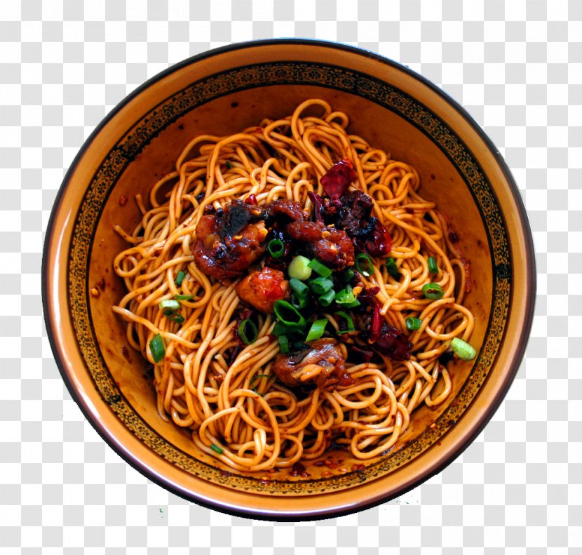 Lo Mein Chow Chinese Noodles Yakisoba Fried - Soba - Dry Spicy Chicken Noodle Transparent PNG