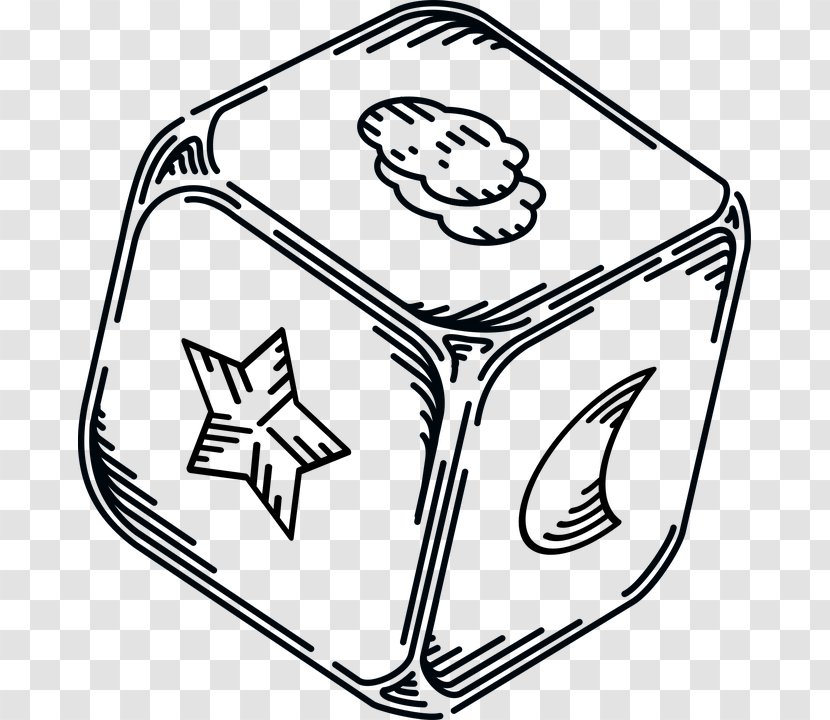 Drawing Child Cube Clip Art - Black And White Transparent PNG