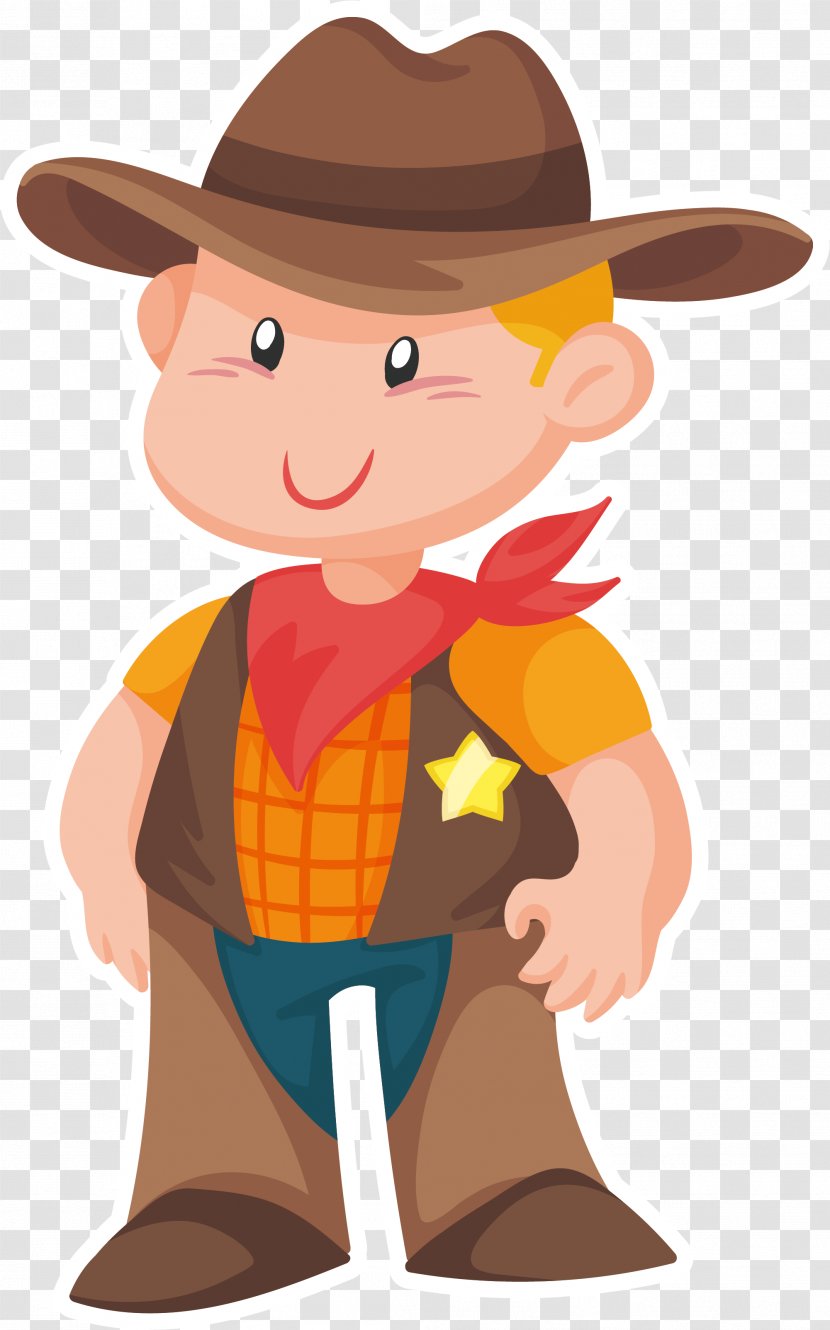 Euclidean Vector Cowboy Download - Hat - Boy Transparent PNG