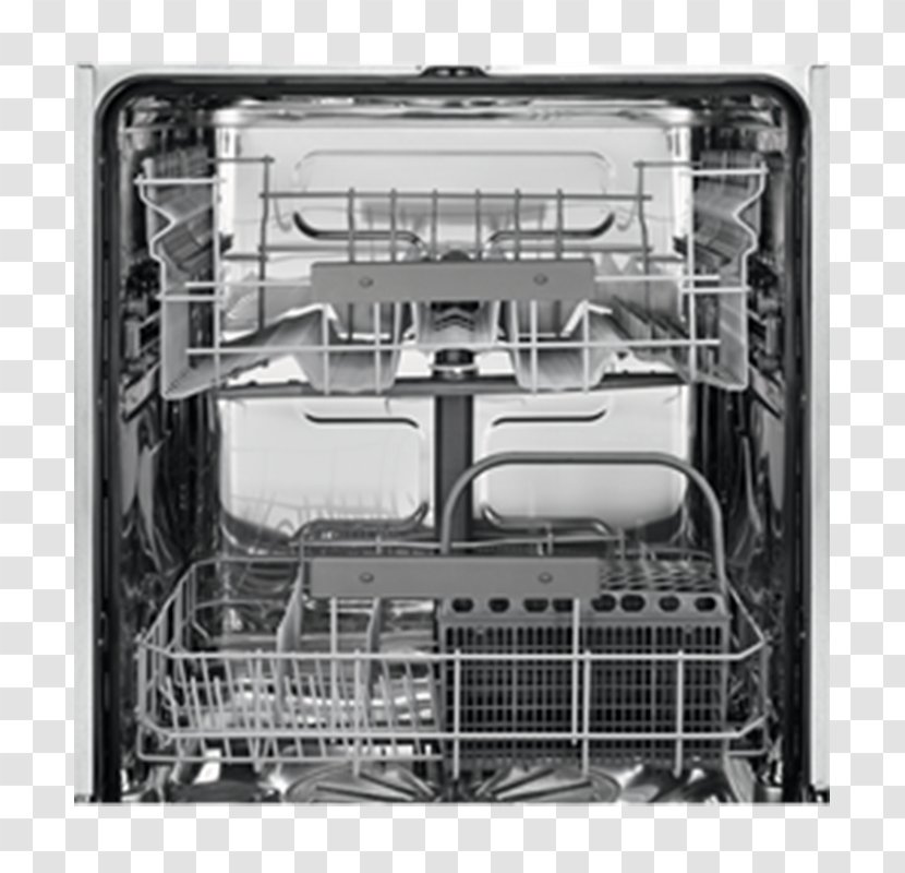 Dishwasher Electrolux Tableware Major Appliance Home - Black And White - Cm 45 9 Seats Transparent PNG