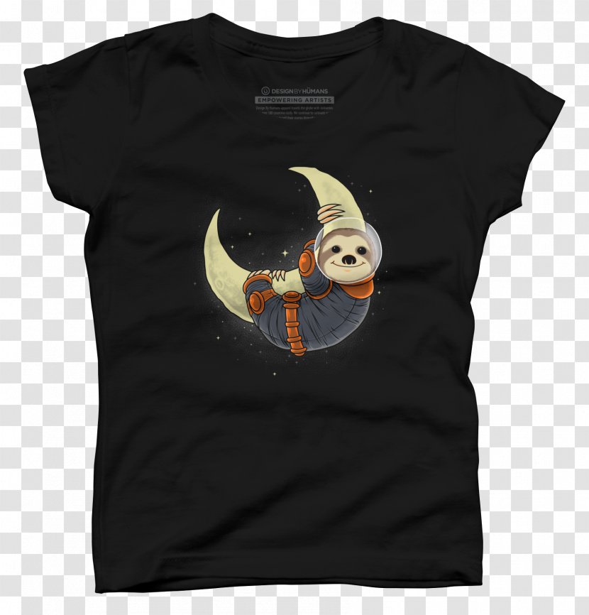 T-shirt Hoodie Sloth Clothing - Design By Humans - Hanging Transparent PNG