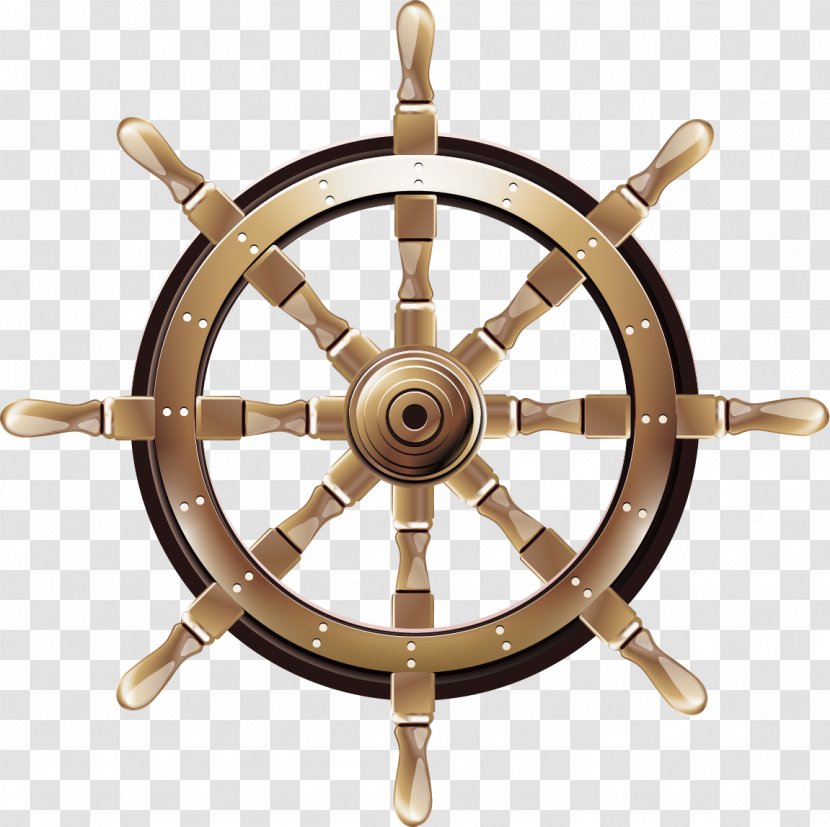 Ships Wheel Boat Rudder Steering - Anchor - FIG Material Transparent PNG