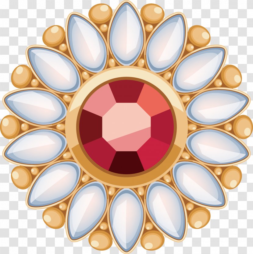 Ring Diamond Necklace Gemstone - Costume Jewelry - Ruby Vector Transparent PNG