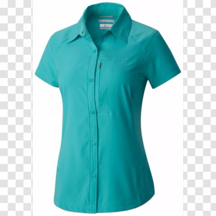 Long-sleeved T-shirt Polo Shirt - Aqua - Columbia Sportswear Transparent PNG