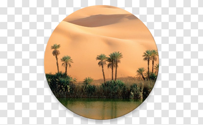 Ubari Libyan Desert Oasis Landscape - Sahara Transparent PNG