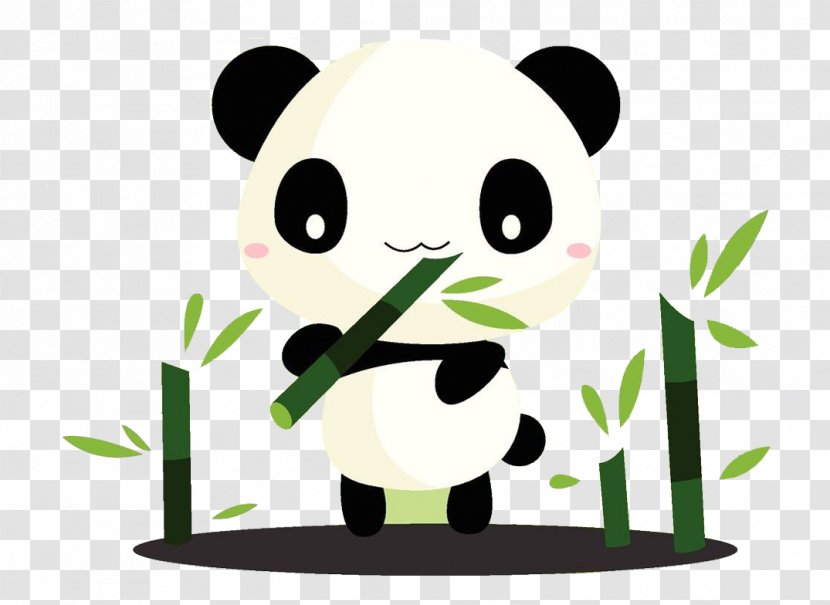 Giant Panda Cartoon Bamboo Clip Art Transparent PNG